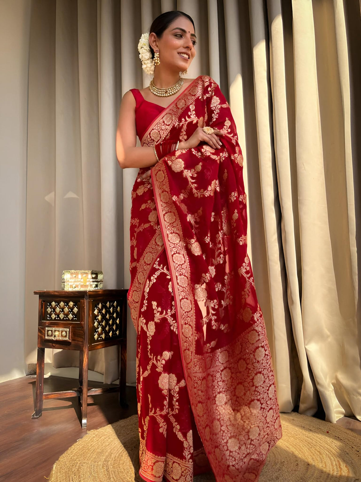 Vasthrlay Traditional Saree in Classic with refined soft silk ethnic appeal