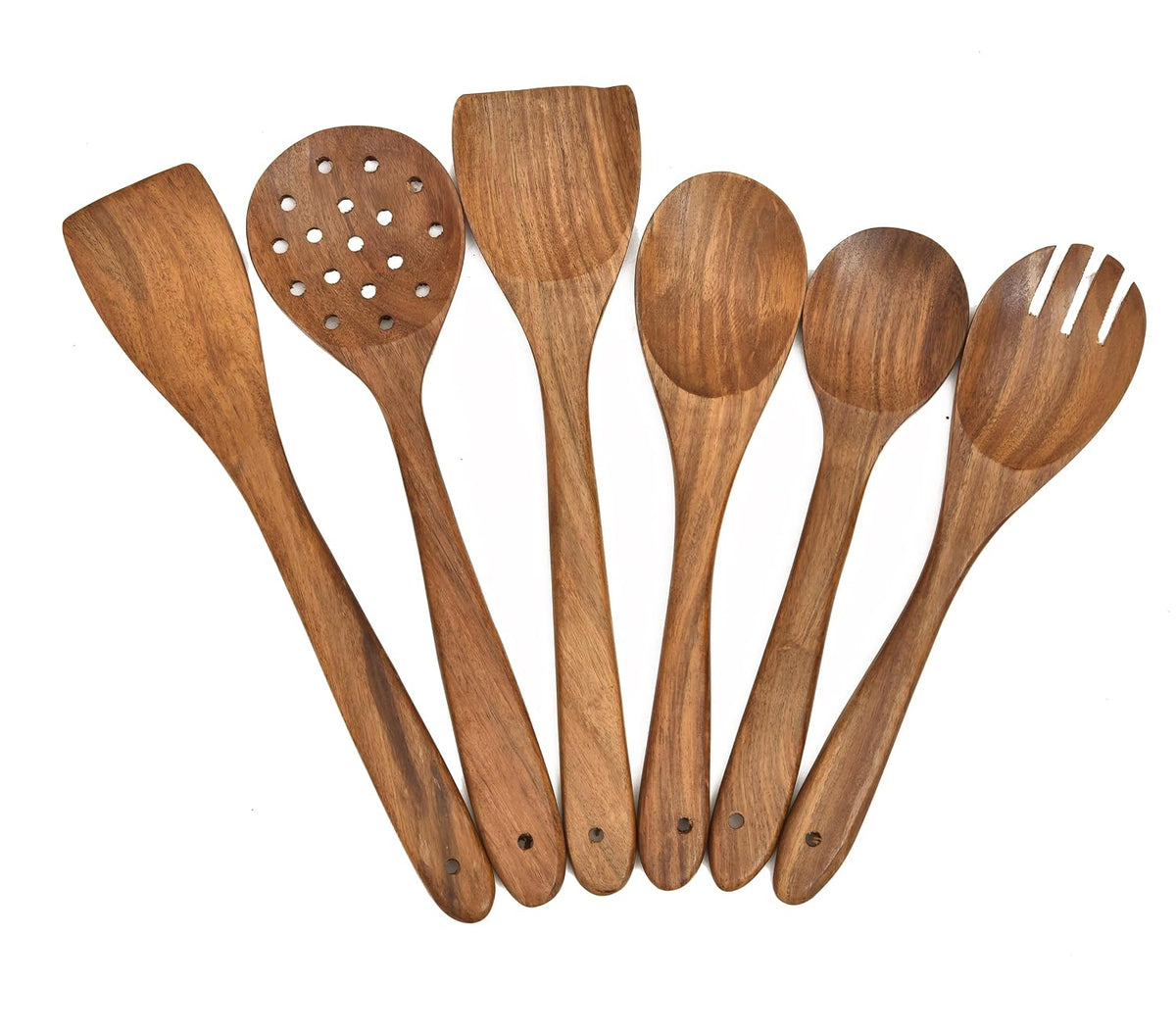 Sanjeev Kapoor Sheesham Wood Serving and Cooking Spoon Set