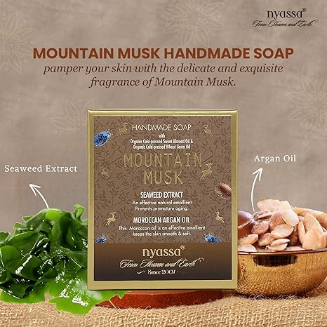 Nyassa Mountain Musk Natural Bathing Handmade Soap - PUSHMYCART