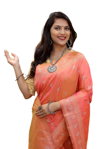 Vasthrlay Classic Kanjivaram Traditional Saree for festive ethnic occasions