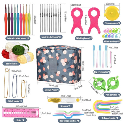 Premium 108 Pcs Crochet Needle Kit for Adults - image 3