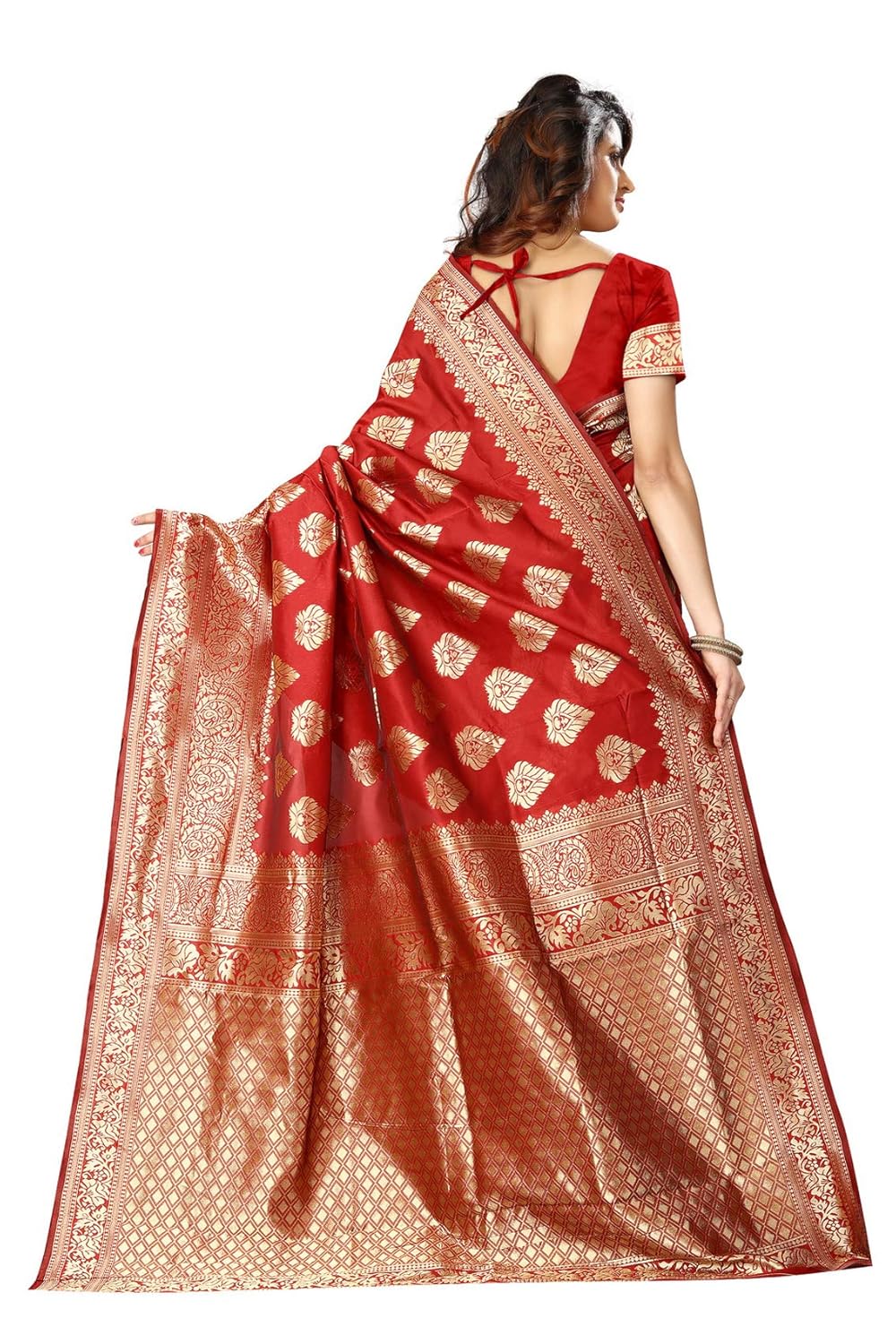 VasthrlayEthnic Royal Blue Saree with refined traditional design