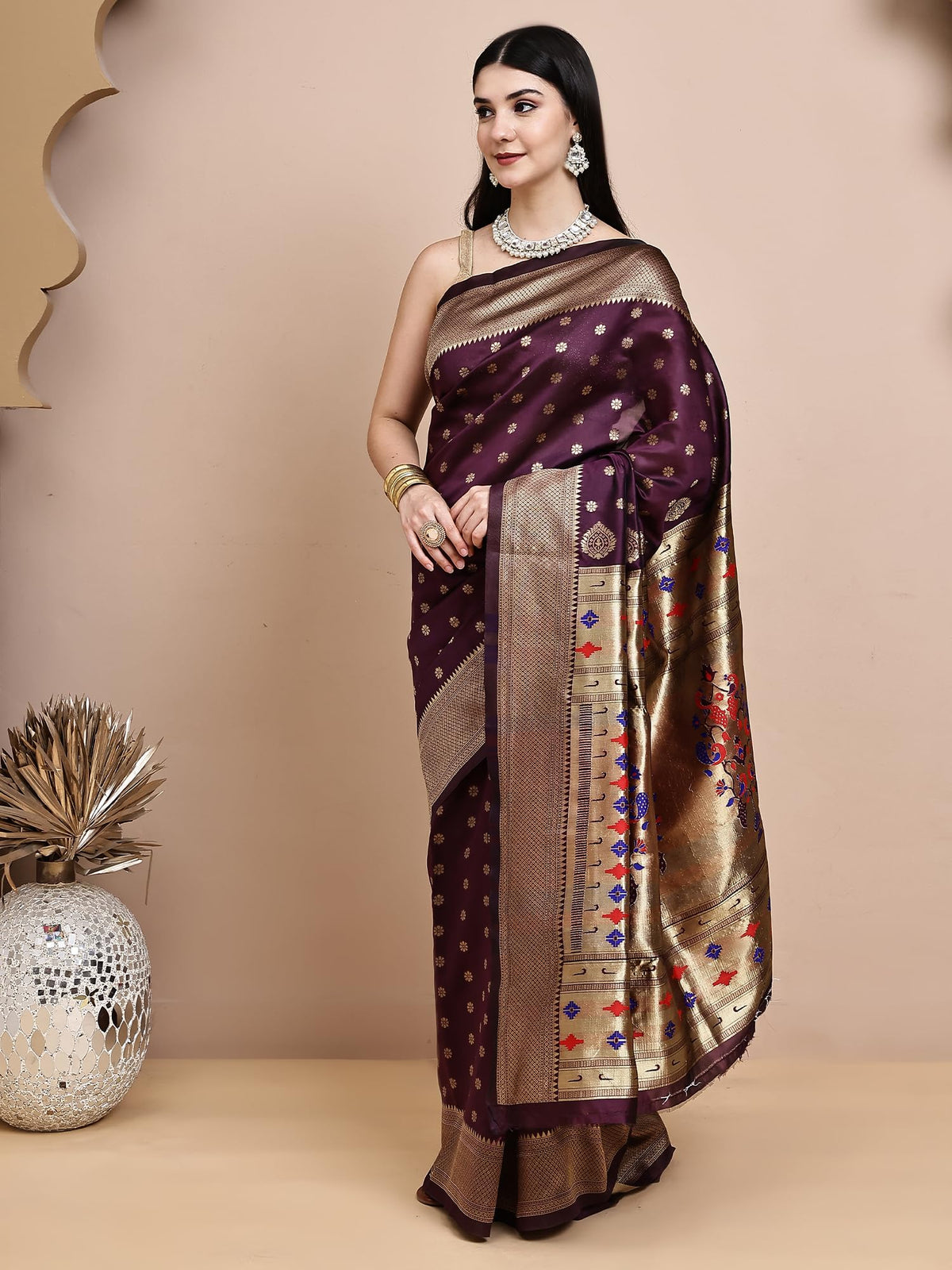 Vasthrlay Classic Traditional Saree for wedding and party wear styling