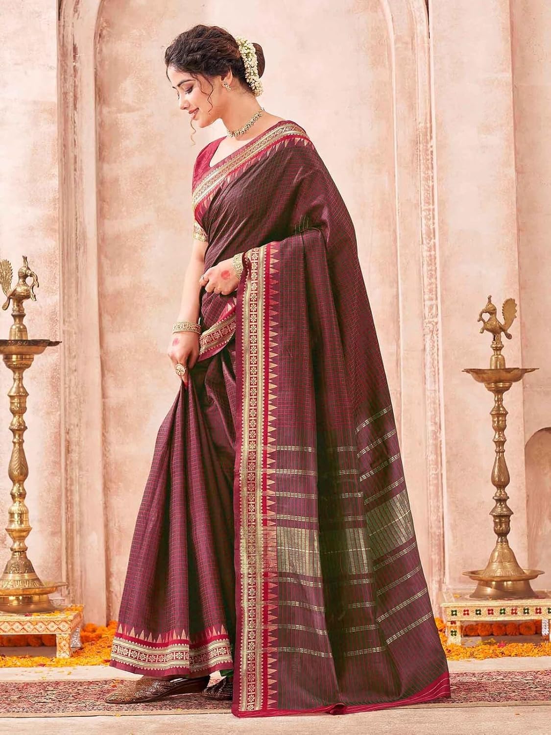 Vasthrlay Classic Traditional Saree with elegant banarasi styling