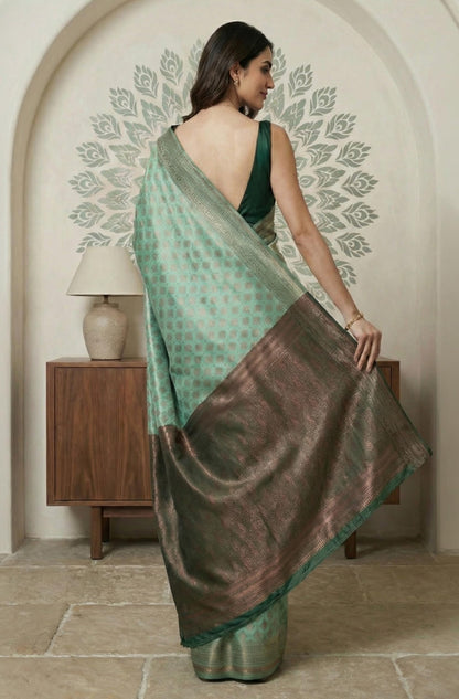 Vasthrlay Traditional Saree in Classic with refined jacquard ethnic appeal
