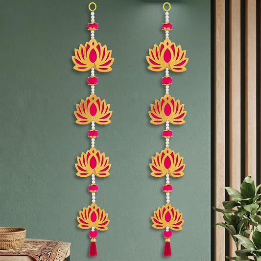 Jeevan Handicraft Jhumki Lotus Hanging Pair 26 Inch