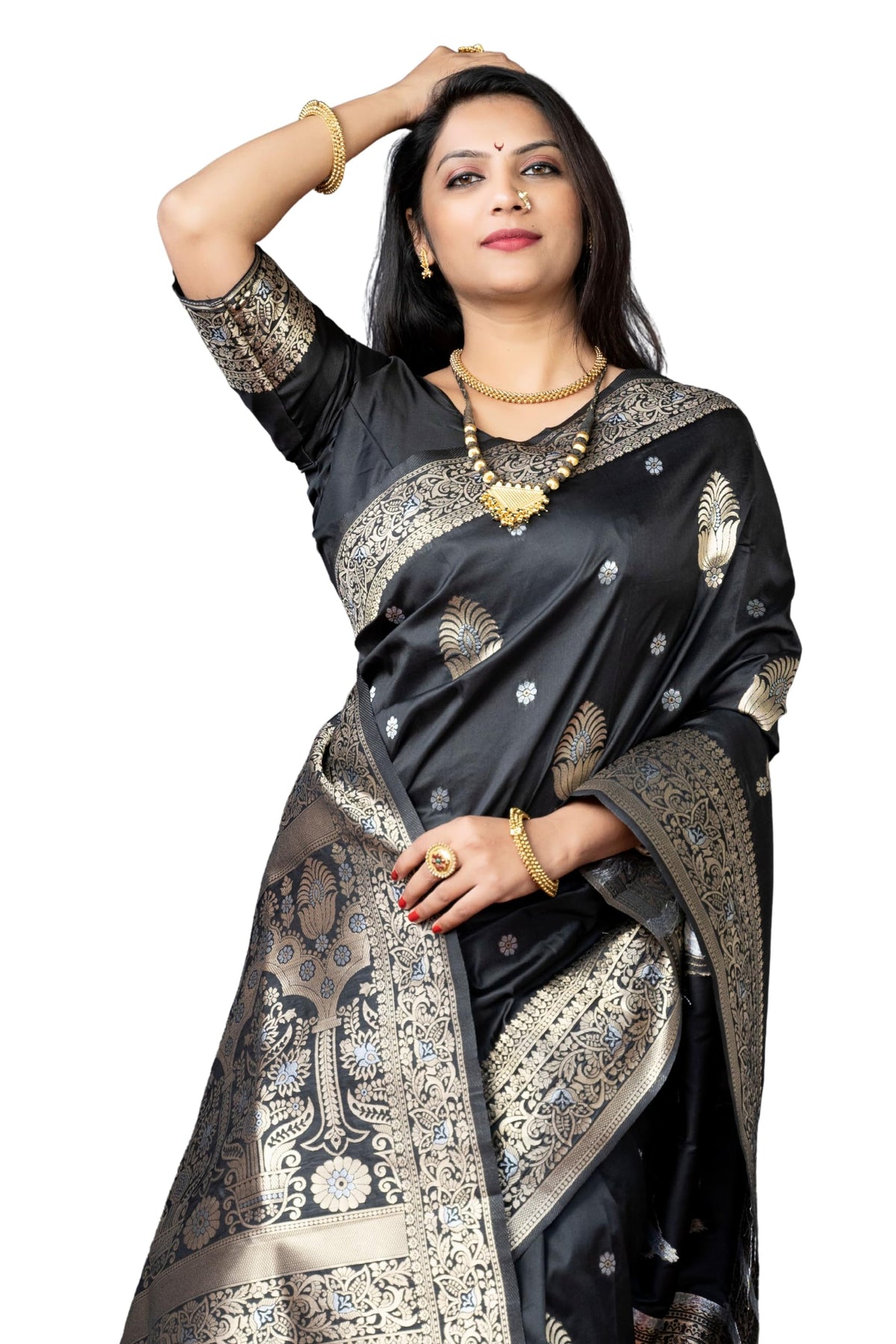Vasthrlay Classic Banarasi Traditional Saree for festive ethnic occasions