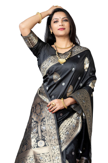 Vasthrlay Classic Banarasi Traditional Saree for festive ethnic occasions