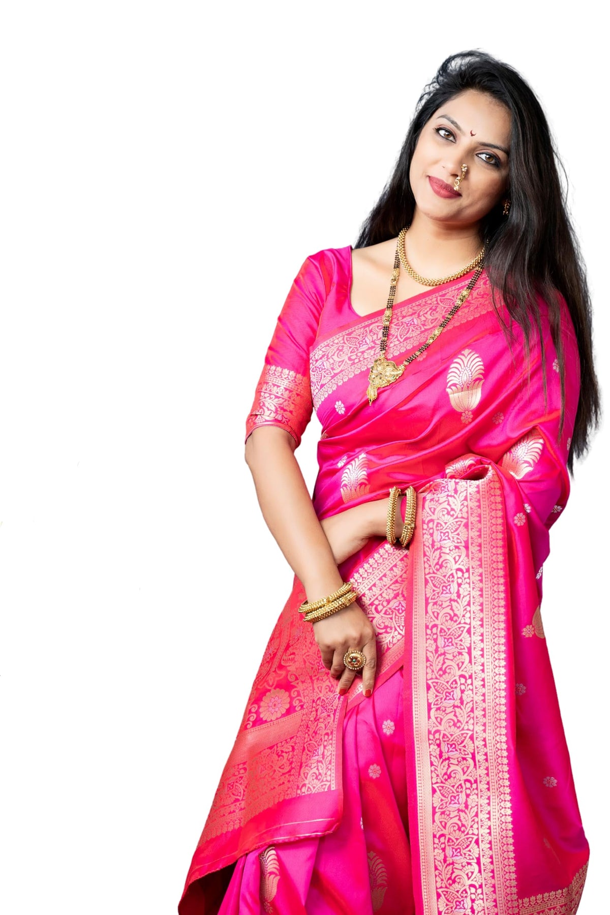 Vasthrlay Classic Banarasi Traditional Saree for festive ethnic occasions