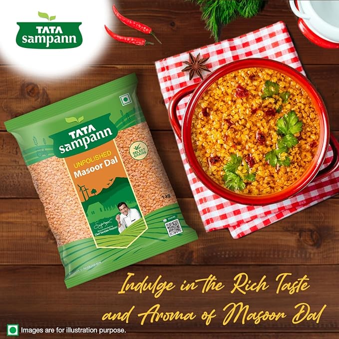 Tata Sampann Unpolished Masoor Dal (Split) - PUSHMYCART