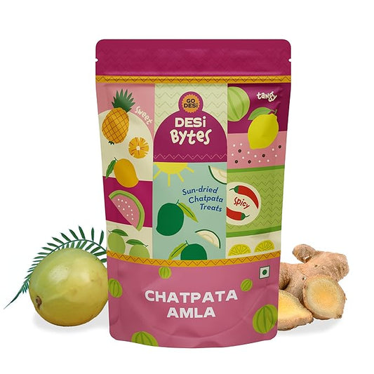 Go Desi Chatpata Amla Bytes All Natural- Sun Dried 3 packs