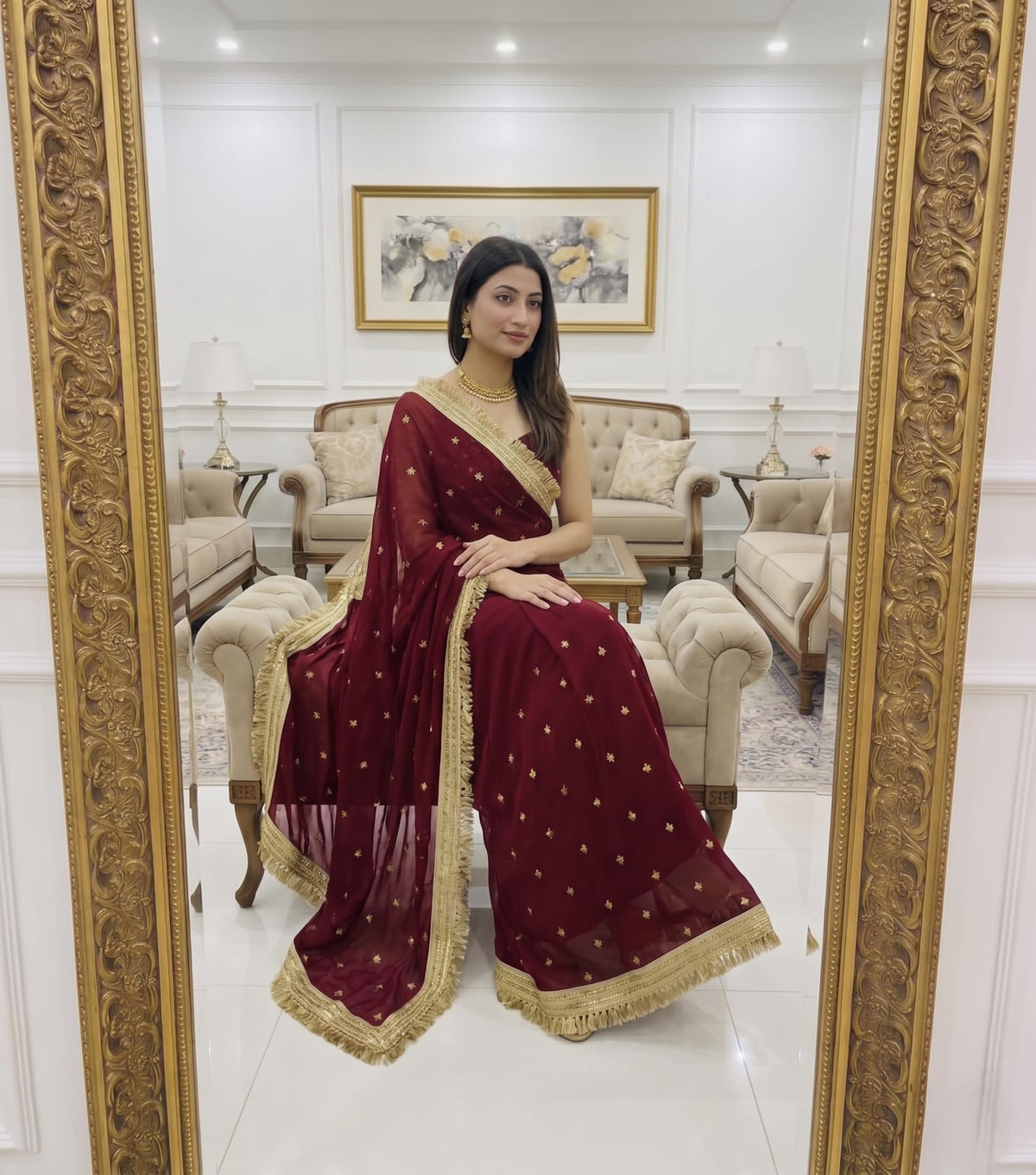 Vasthrlay Classic Traditional Saree for wedding and party wear styling