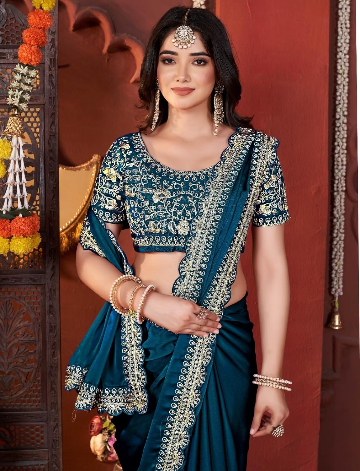 Vasthrlay Classic Designer Saree with elegant Ethnic styling