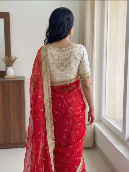 Vasthrlay Classic Embroidery Saree with elegant georgette styling