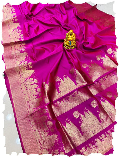 Vasthrlay Classic Banarasi Border Saree for festive ethnic occasions