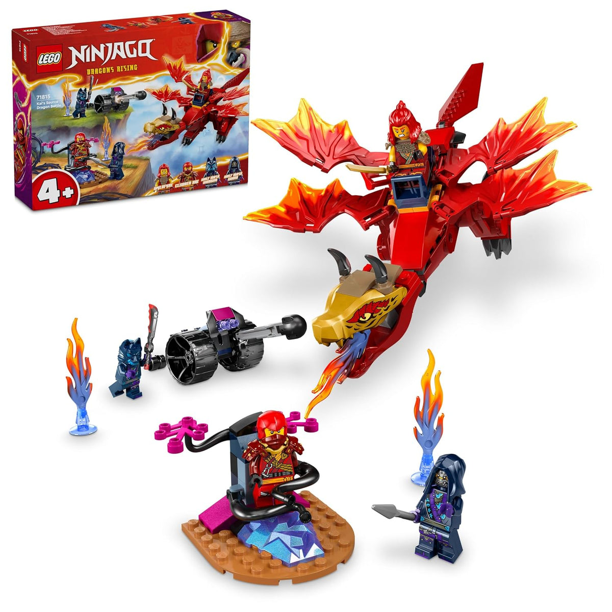 LEGO NINJAGO Kais Source Dragon Battle Toy Adventure Playset 71815