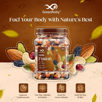 GreenFinity Premium Mixed Dry Fruits & Nuts 500gm