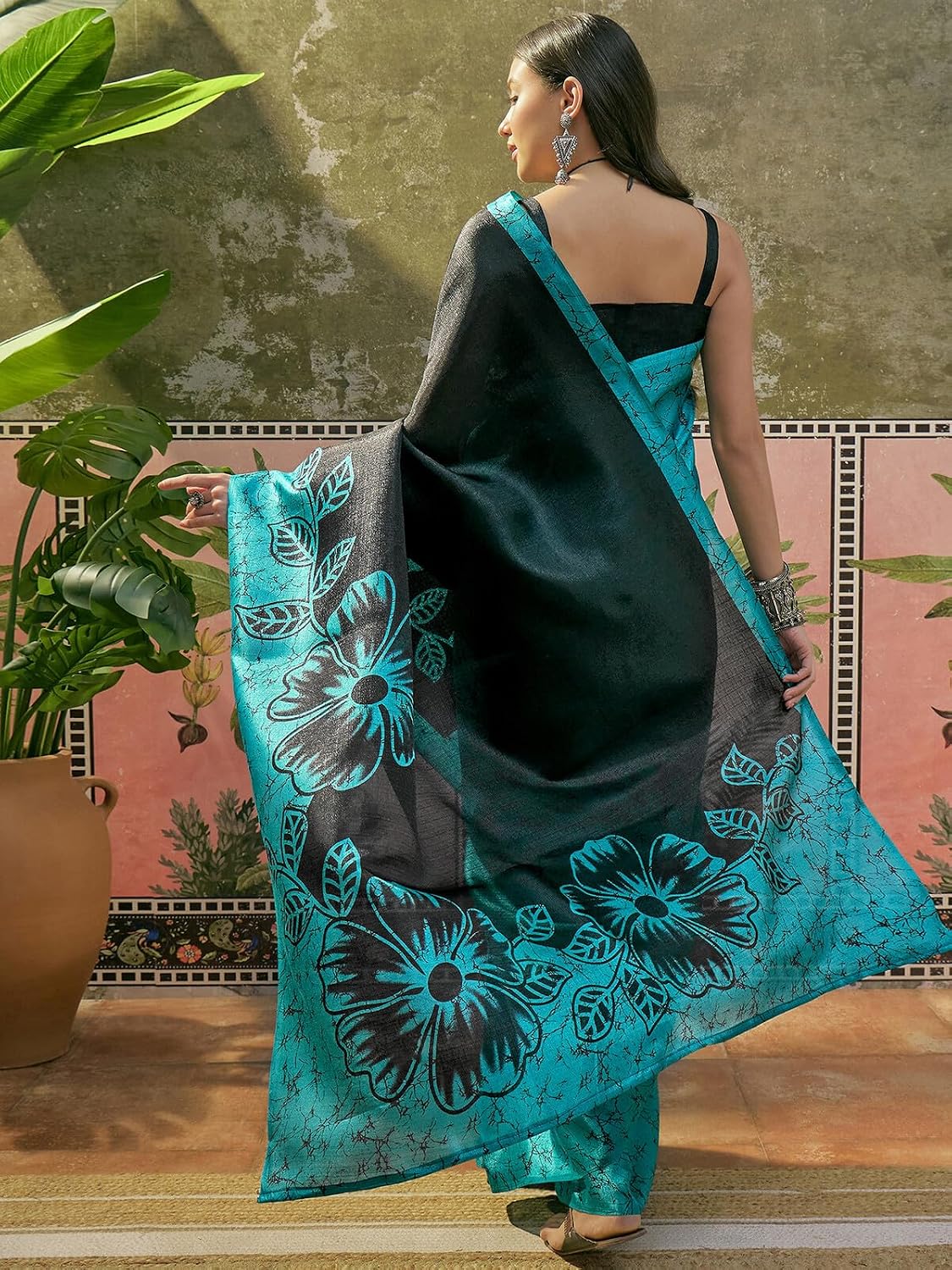 Vasthrlay Printed saree design in Beige traditional style