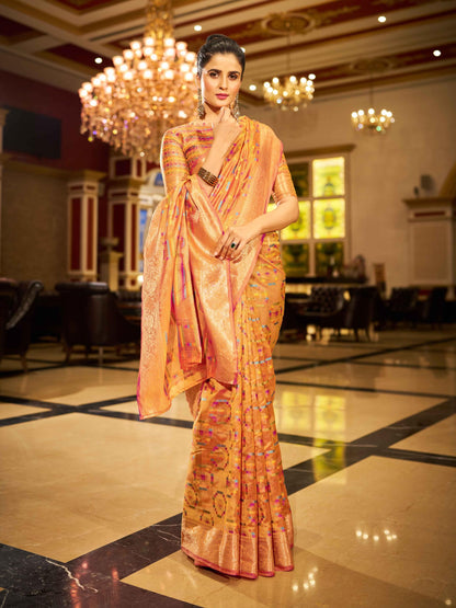 Vasthrlay Wedding Saree in Classic with refined kanjivaram ethnic appeal