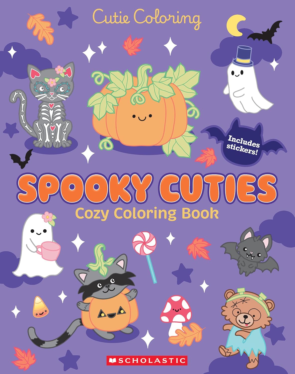 Spooky Cuties: Cozy Coloring Book (Cutie Coloring)