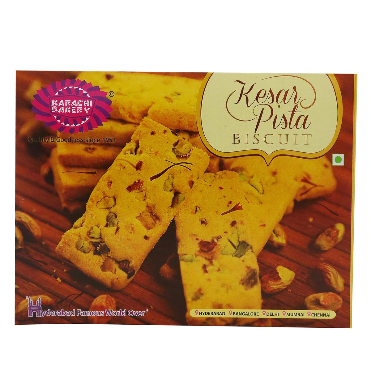 Karachi Bakery Kesar Pista Biscuits 300g