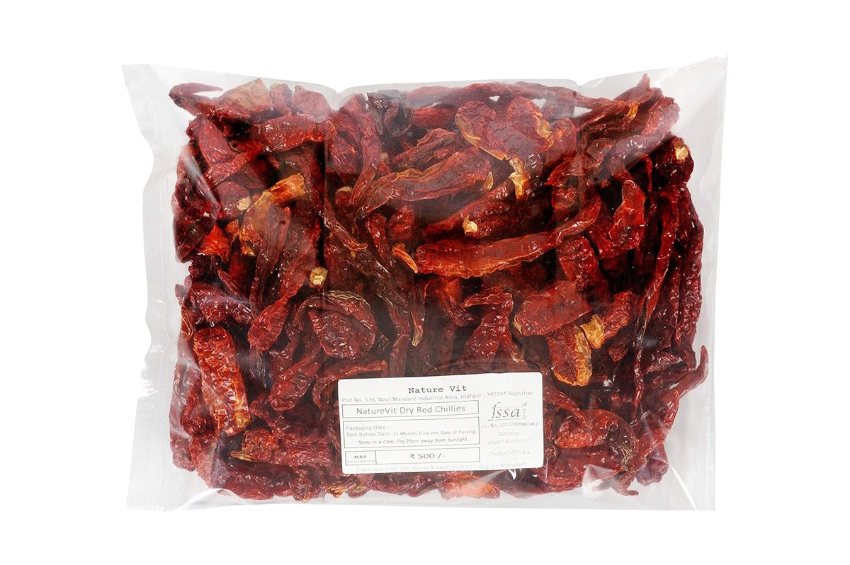 NatureVit Dried Red Chilies [Jodhpuri Tadka]