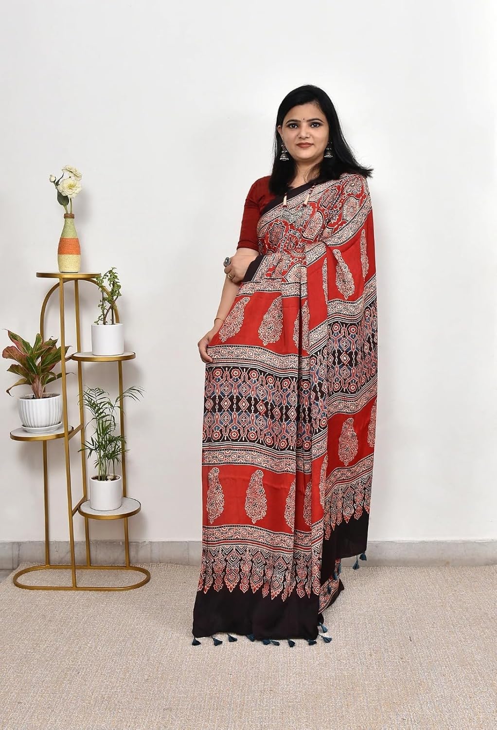Vasthrlay Classic Traditional Saree with elegant Crepe styling