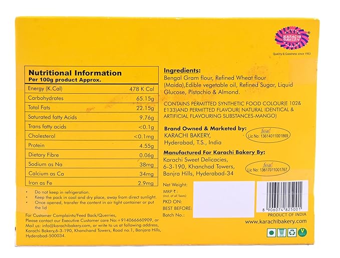 Karachi bakery Mango Soan Papdi - PUSHMYCART