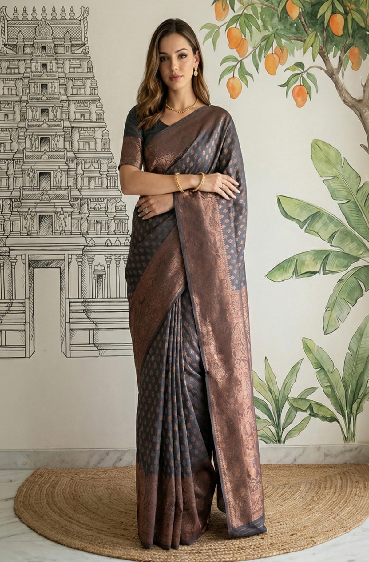 Vasthrlay Classic Traditional Saree for wedding and party wear styling