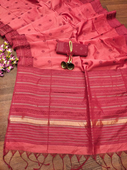 Vasthrlay Classic Tussar Traditional Saree for festive ethnic occasions