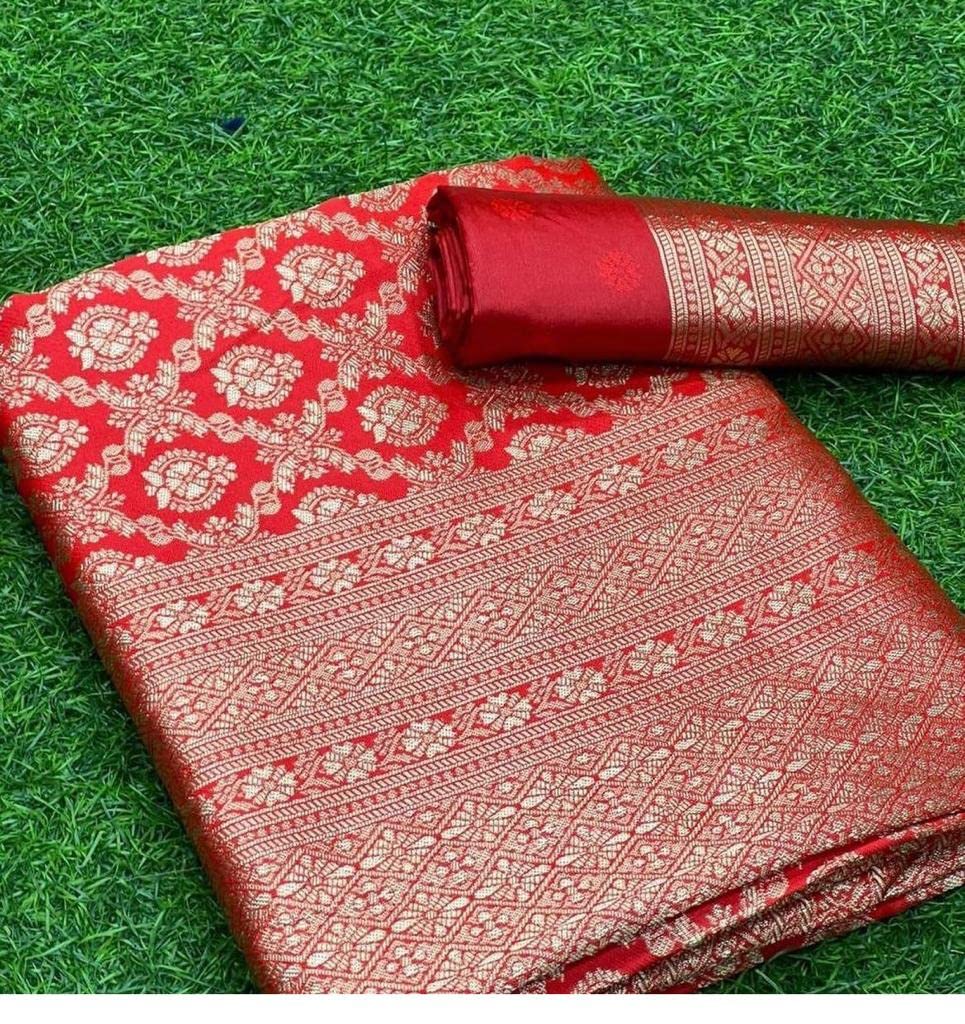 Vasthrlay Border Saree in Classic with refined banarasi ethnic appeal