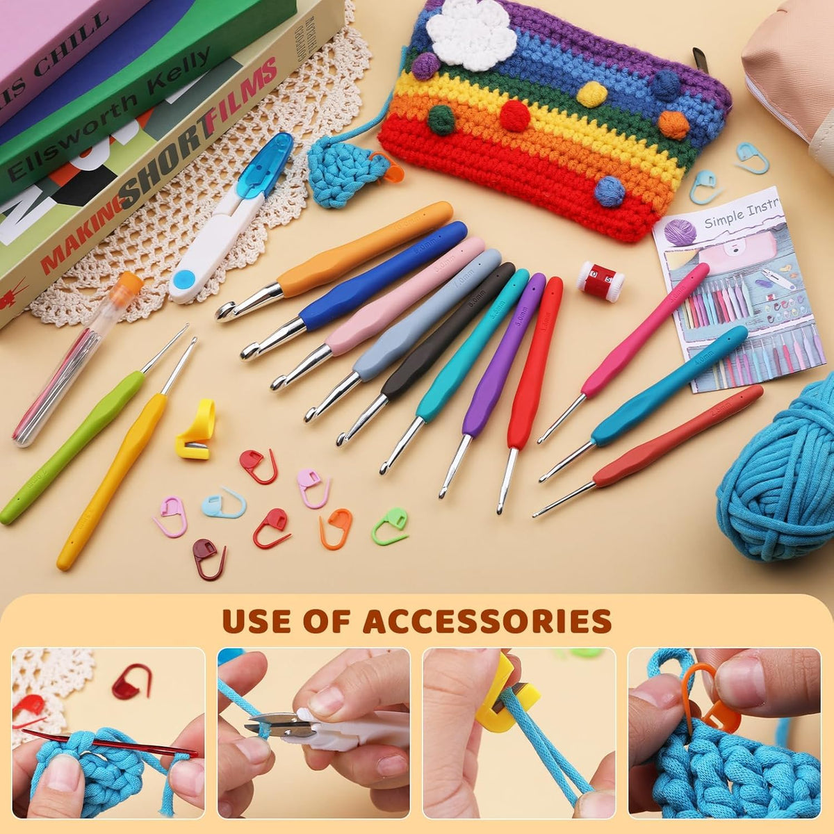 Crochet Hook Set and Knitting Needles - image 5