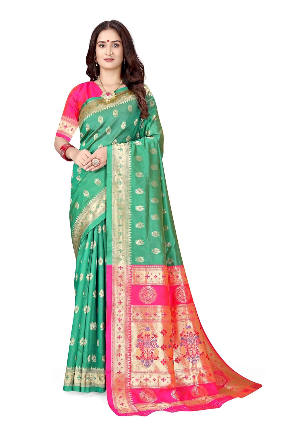 Vasthrlay Classic Banarasi Paithani Kanjivaram Traditional Ethnic Wear for festive occasions