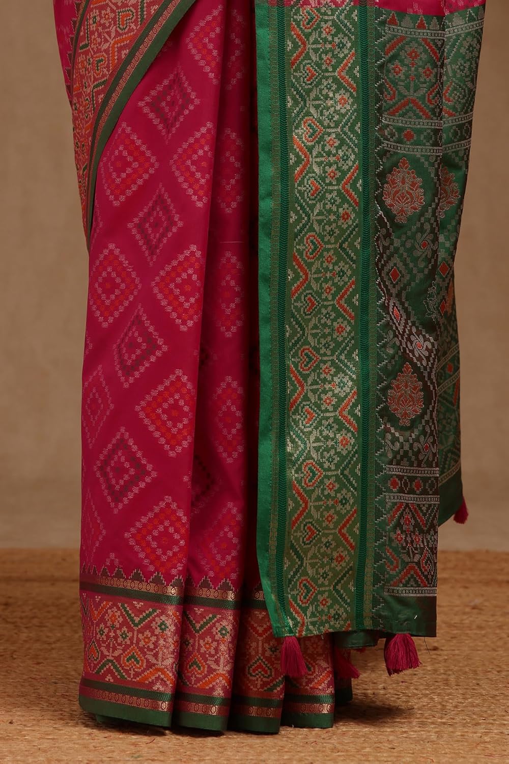 Vasthrlay Woven Saree in Turquoise with refined ethnic appeal