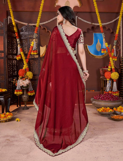 Vasthrlay Classic Designer Saree with elegant Ethnic styling