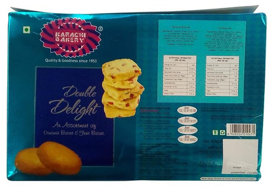 Karachi Bakery Double Delight Fruit Biscuit with Osmania