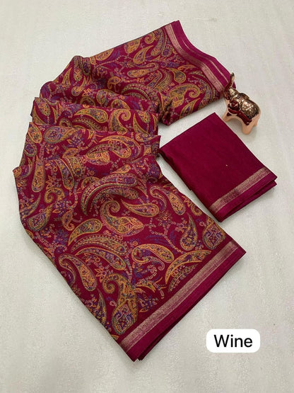 Vasthrlay Ethnic Classic Saree with decorative Floral design