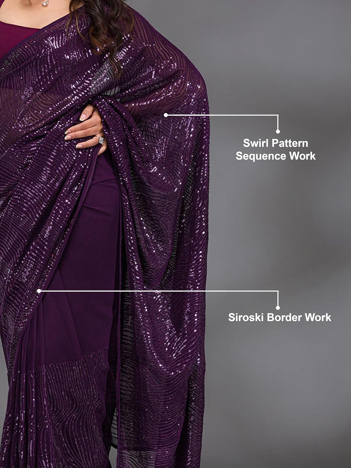 Vasthrlay Purple Ethnic Wear for wedding and party wear styling