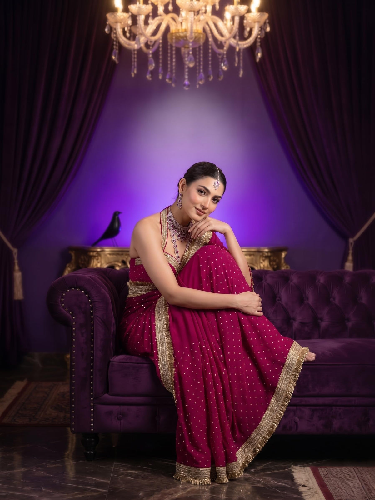 Vasthrlay Border Saree in Classic with refined ethnic ethnic appeal