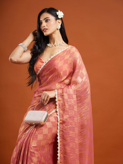 Vasthrlay Wine Traditional Saree with elegant ethnic styling