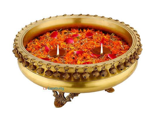 Brass Urli God Idol Statue 7.8 Kg - PUSHMYCART