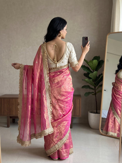 Vasthrlay Classic Embroidery Saree with elegant georgette styling