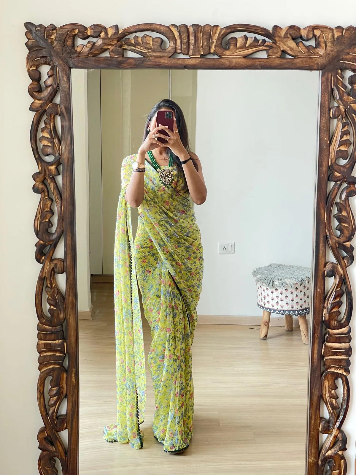 Vasthrlay Classic Traditional Saree with elegant georgette styling