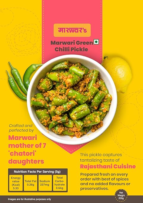 Marwar's Green Chilli Pickle - PUSHMYCART