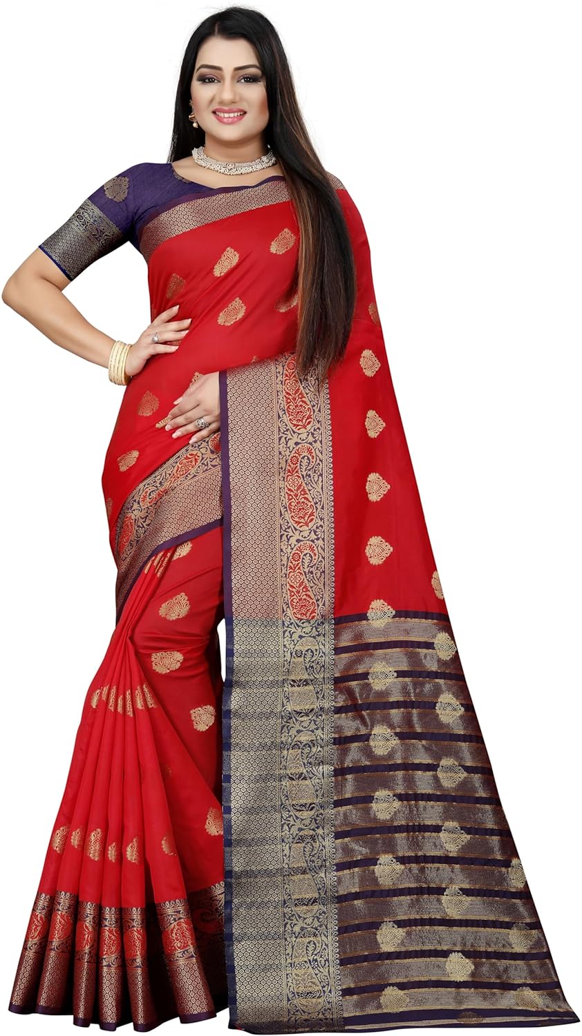 Vasthrlay Purple Banarasi Traditional Ethnic Wear for festive occasions