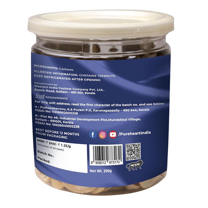 Pureheart Split Cashew Halves Premium Crunchy Cashewnuts/Tukda Kaju/Dry Fruit
