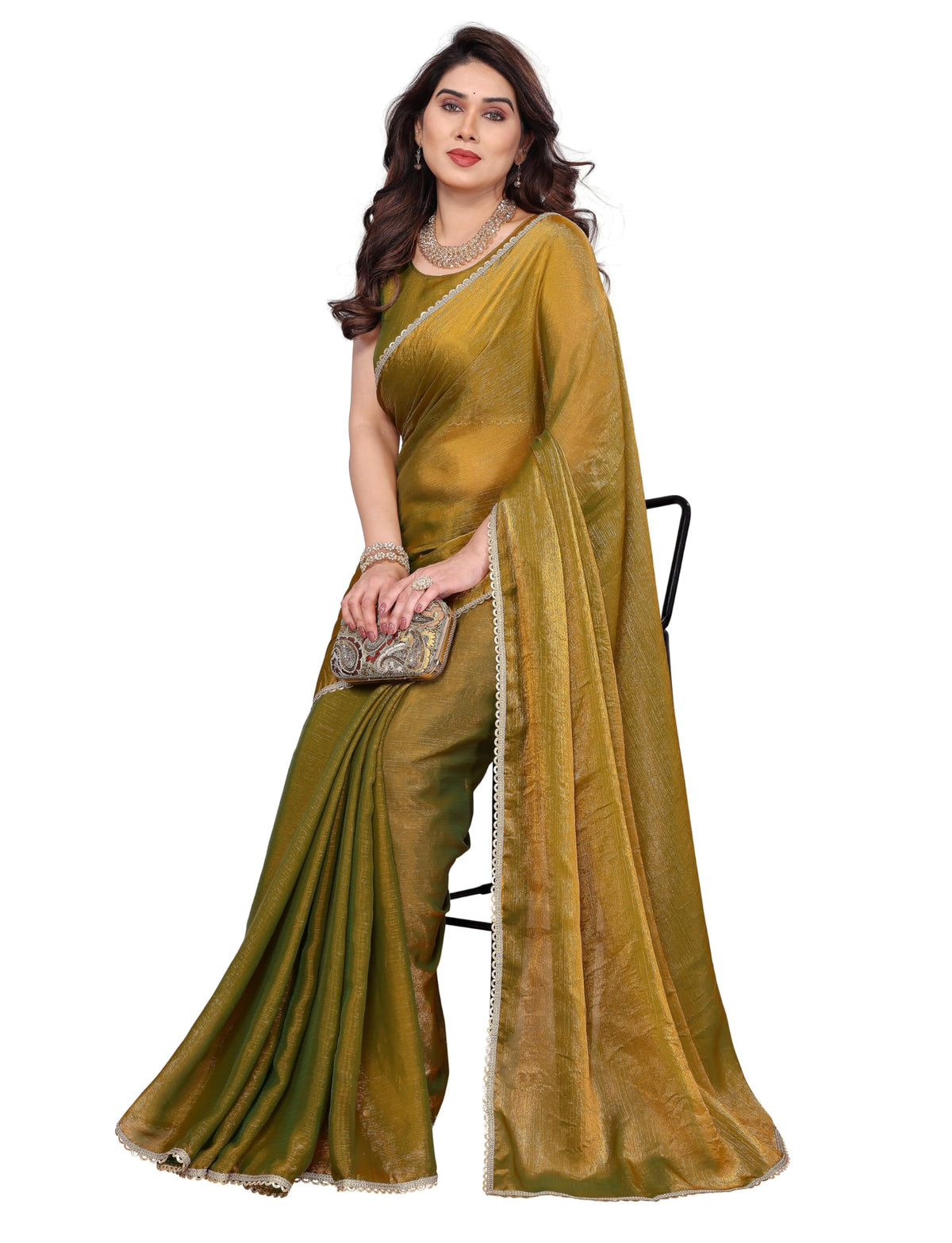Vasthrlay Classic Ethnic Border Saree for festive ethnic occasions