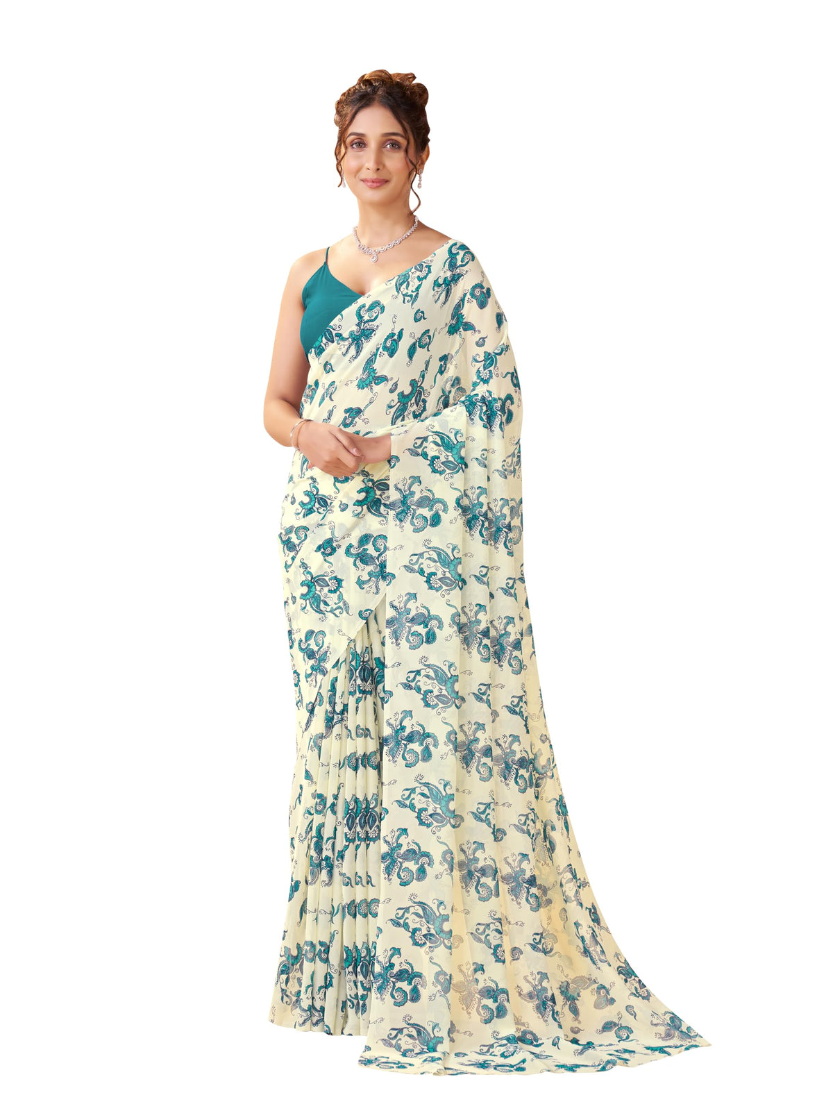 Vasthrlay Classic Georgette Printed Saree for festive ethnic occasions