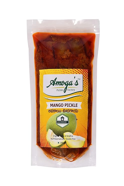 Amoga's Pickles Factory Andhra Authentic Special Mango Pickle - PUSHMYCART