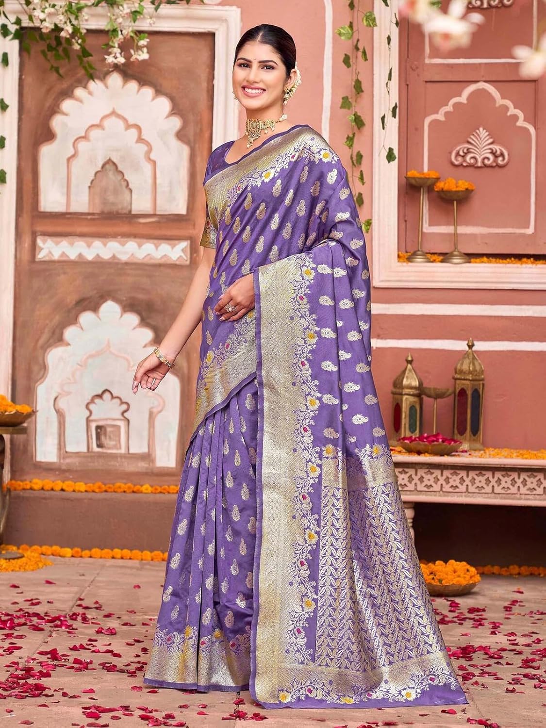 Vasthrlay Classic Traditional Saree with elegant banarasi styling